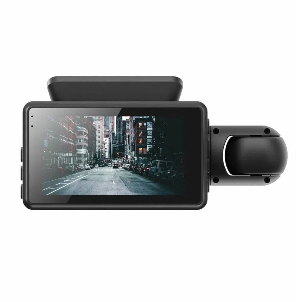 Dash Cam Doppia Full HD – Copertura Interna ed Esterna, Visione Notturna e G-Sensor