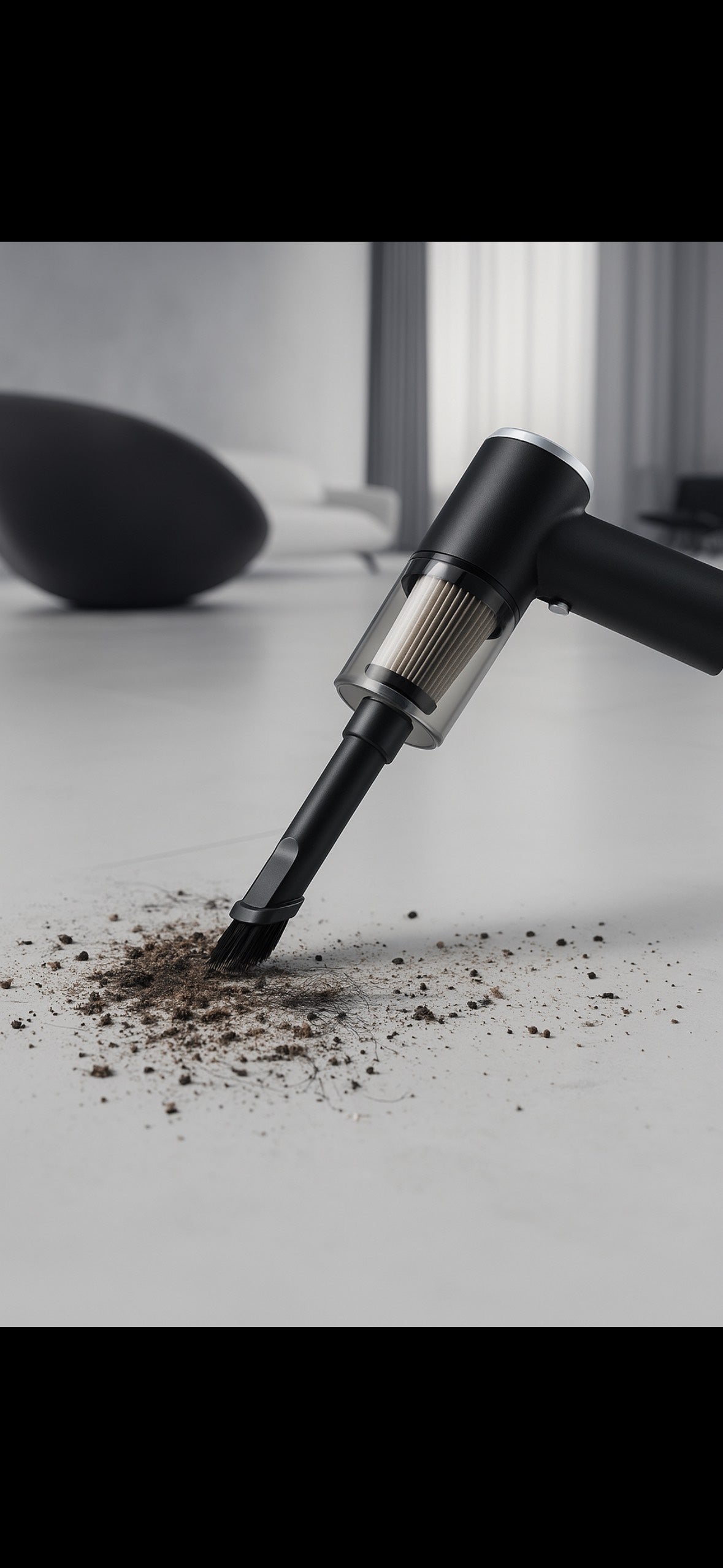 2 in 1 – Aspiratore & Spazzola per auto | Rimuove sporco, polvere e detriti nascosti!